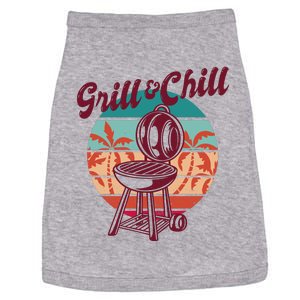 Grill And Chill Vacation Retro Sunset Doggie Tank