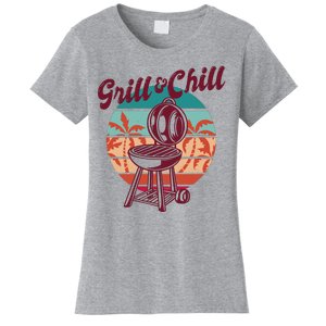 Grill And Chill Vacation Retro Sunset Women's T-Shirt