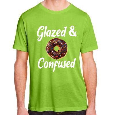 Glazed And Confused Funny Doughnut Sweets Lover Food Foodie Gift Adult ChromaSoft Performance T-Shirt