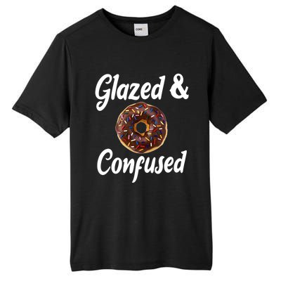 Glazed And Confused Funny Doughnut Sweets Lover Food Foodie Gift Tall Fusion ChromaSoft Performance T-Shirt