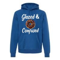 Glazed And Confused Funny Doughnut Sweets Lover Food Foodie Gift Premium Hoodie