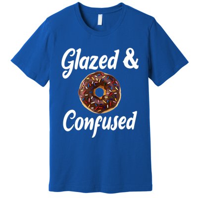 Glazed And Confused Funny Doughnut Sweets Lover Food Foodie Gift Premium T-Shirt