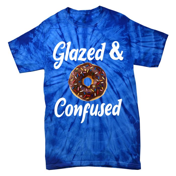 Glazed And Confused Funny Doughnut Sweets Lover Food Foodie Gift Tie-Dye T-Shirt