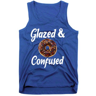 Glazed And Confused Funny Doughnut Sweets Lover Food Foodie Gift Tank Top