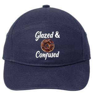 Glazed And Confused Funny Doughnut Sweets Lover Food Foodie Gift 7-Panel Snapback Hat