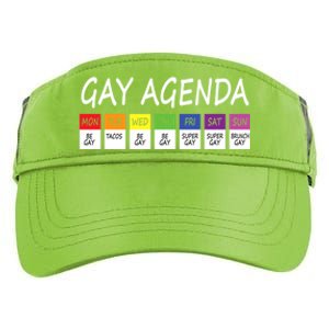 Gay Agenda Csd Pride Day Outfit Lesbian Lgbtq Lgbtq+ Meaningful Gift Adult Drive Performance Visor