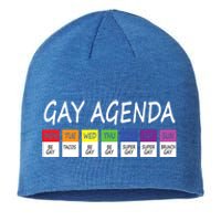 Gay Agenda Csd Pride Day Outfit Lesbian Lgbtq Lgbtq+ Meaningful Gift Sustainable Beanie