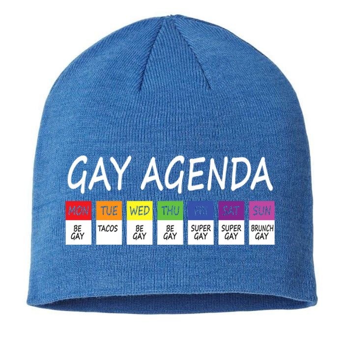 Gay Agenda Csd Pride Day Outfit Lesbian Lgbtq Lgbtq+ Meaningful Gift Sustainable Beanie