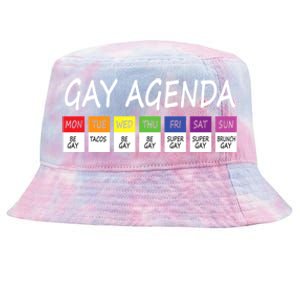 Gay Agenda Csd Pride Day Outfit Lesbian Lgbtq Lgbtq+ Meaningful Gift Tie-Dyed Bucket Hat