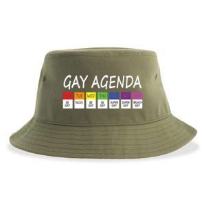 Gay Agenda Csd Pride Day Outfit Lesbian Lgbtq Lgbtq+ Meaningful Gift Sustainable Bucket Hat