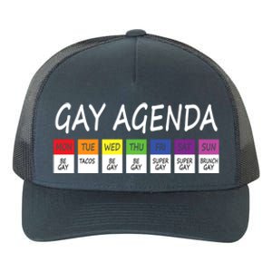 Gay Agenda Csd Pride Day Outfit Lesbian Lgbtq Lgbtq+ Meaningful Gift Yupoong Adult 5-Panel Trucker Hat