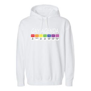 Gay Agenda Csd Pride Day Outfit Lesbian Lgbtq Lgbtq+ Meaningful Gift Garment-Dyed Fleece Hoodie