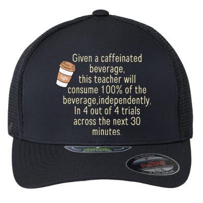 Given A Caffeinated Beverage This Teacher Will Consume Flexfit Unipanel Trucker Cap