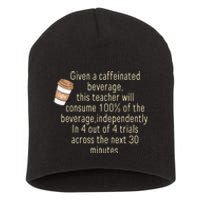 Given A Caffeinated Beverage This Teacher Will Consume Short Acrylic Beanie