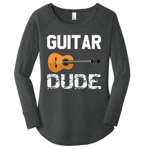 Guitars Acoustic Classical Gift Women's Perfect Tri Tunic Long Sleeve Shirt