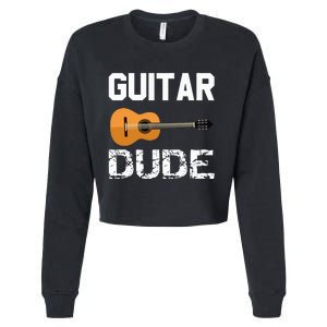 Guitars Acoustic Classical Gift Cropped Pullover Crew