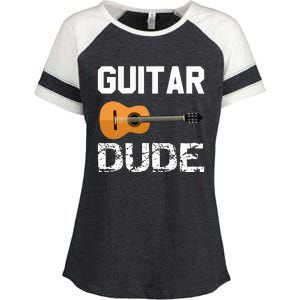 Guitars Acoustic Classical Gift Enza Ladies Jersey Colorblock Tee