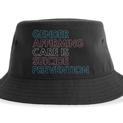 Gender Affirming Care Is Suicide Prevention Lgbt Rights Sustainable Bucket Hat