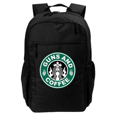 Guns And Coffee Parody Daily Commute Backpack