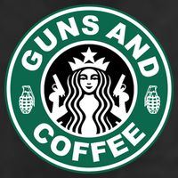 Guns And Coffee Parody Adult Drive Performance Visor
