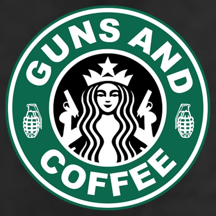 Guns And Coffee Parody Adult Drive Performance Visor