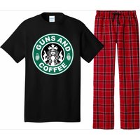 Guns And Coffee Parody Pajama Set