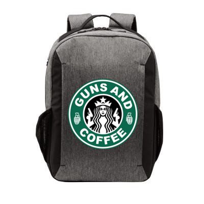 Guns And Coffee Parody Vector Backpack