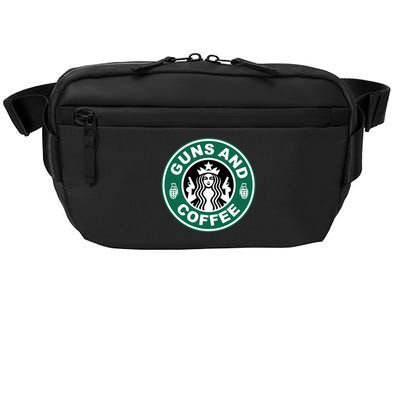 Guns And Coffee Parody Crossbody Pack