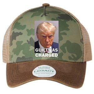 Guilty As Charge Trump Mugshot Legacy Tie Dye Trucker Hat