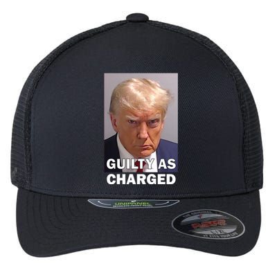 Guilty As Charge Trump Mugshot Flexfit Unipanel Trucker Cap