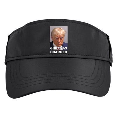 Guilty As Charge Trump Mugshot Adult Drive Performance Visor