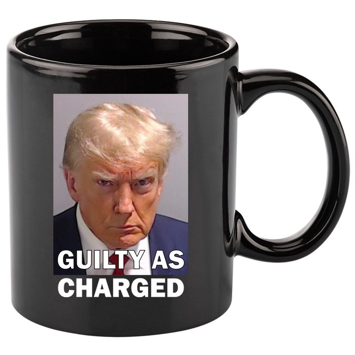 Guilty As Charge Trump Mugshot 11oz C Handle Ceramic Mug