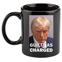 Guilty As Charge Trump Mugshot 11oz C Handle Ceramic Mug