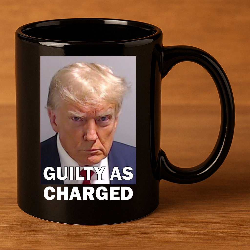 Guilty As Charge Trump Mugshot 11oz C Handle Ceramic Mug