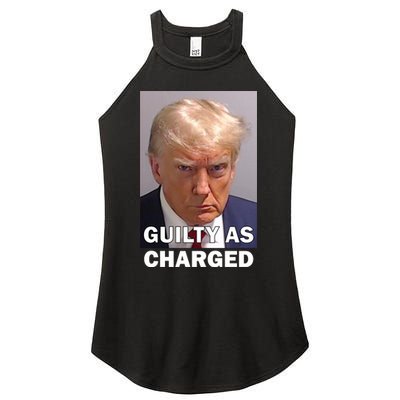 Guilty As Charge Trump Mugshot Women's Perfect Tri Rocker Tank