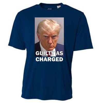 Guilty As Charge Trump Mugshot Cooling Performance Crew T-Shirt