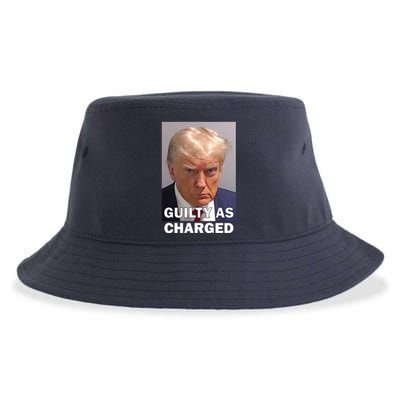 Guilty As Charge Trump Mugshot Sustainable Bucket Hat