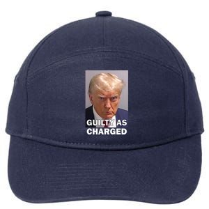 Guilty As Charge Trump Mugshot 7-Panel Snapback Hat