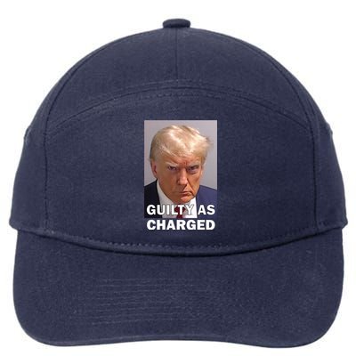 Guilty As Charge Trump Mugshot 7-Panel Snapback Hat