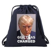 Guilty As Charge Trump Mugshot Drawstring Bag