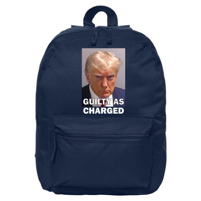 Guilty As Charge Trump Mugshot 16 in Basic Backpack