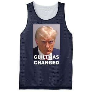 Guilty As Charge Trump Mugshot Mesh Reversible Basketball Jersey Tank