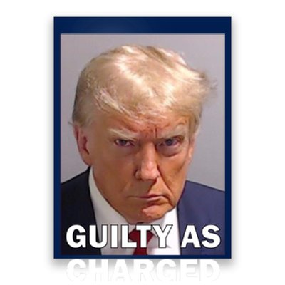 Guilty As Charge Trump Mugshot Poster