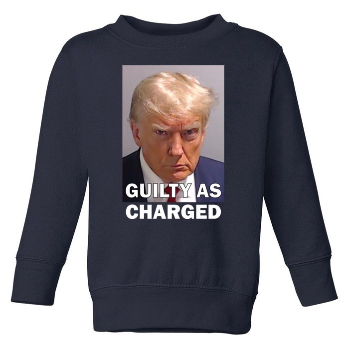 Guilty As Charge Trump Mugshot Toddler Sweatshirt