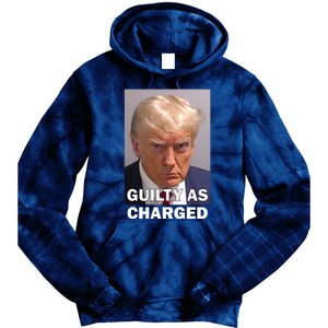 Guilty As Charge Trump Mugshot Tie Dye Hoodie