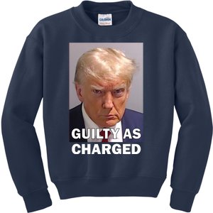 Guilty As Charge Trump Mugshot Kids Sweatshirt