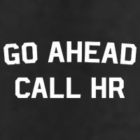 Go Ahead Call Hr Garment-Dyed Fleece Hoodie