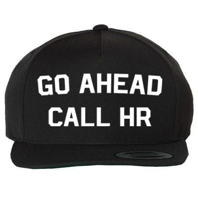 Go Ahead Call Hr Wool Snapback Cap