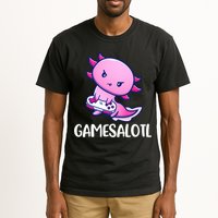 Gamesalotl Axolotl Cute Playing Video Game Tall T-Shirt