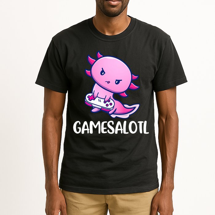 Gamesalotl Axolotl Cute Playing Video Game Tall T-Shirt